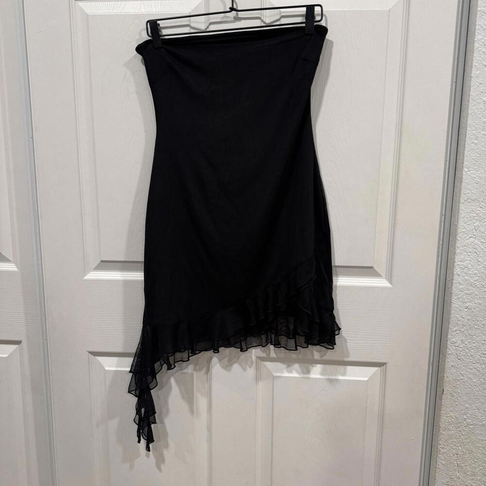 Women’s Perfect Stranger Zala Recycled‎ Mesh Dress Strapless Flowy Lined Size 12 - Picture 3 of 10